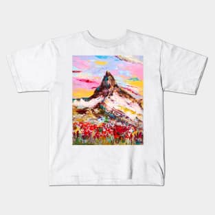 Matterhorn. The Pyramidal Peak Kids T-Shirt